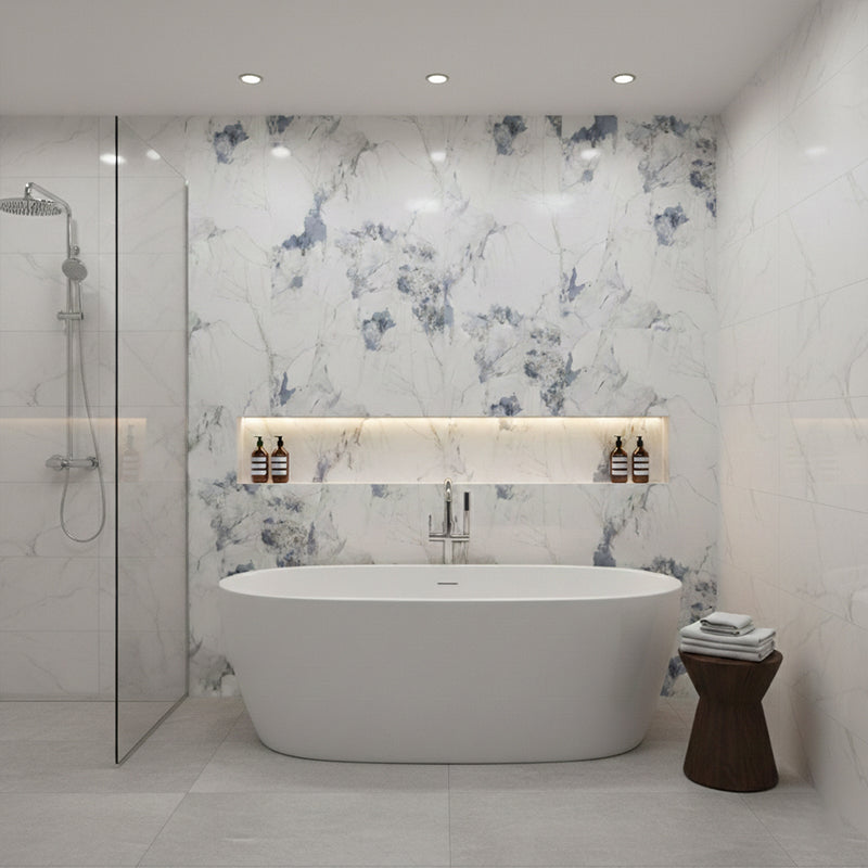 Crush Blue PVC Wet Wall Panel 