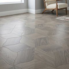 Dark Oak Matt Aging Swirl Flooring Planks