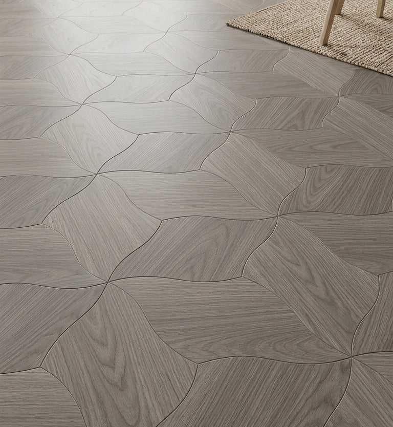 Dark Oak Matt Aging Swirl Laminate Flooring Planks