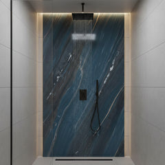 Deep Ocean Blue Solid Core Wall Panel
