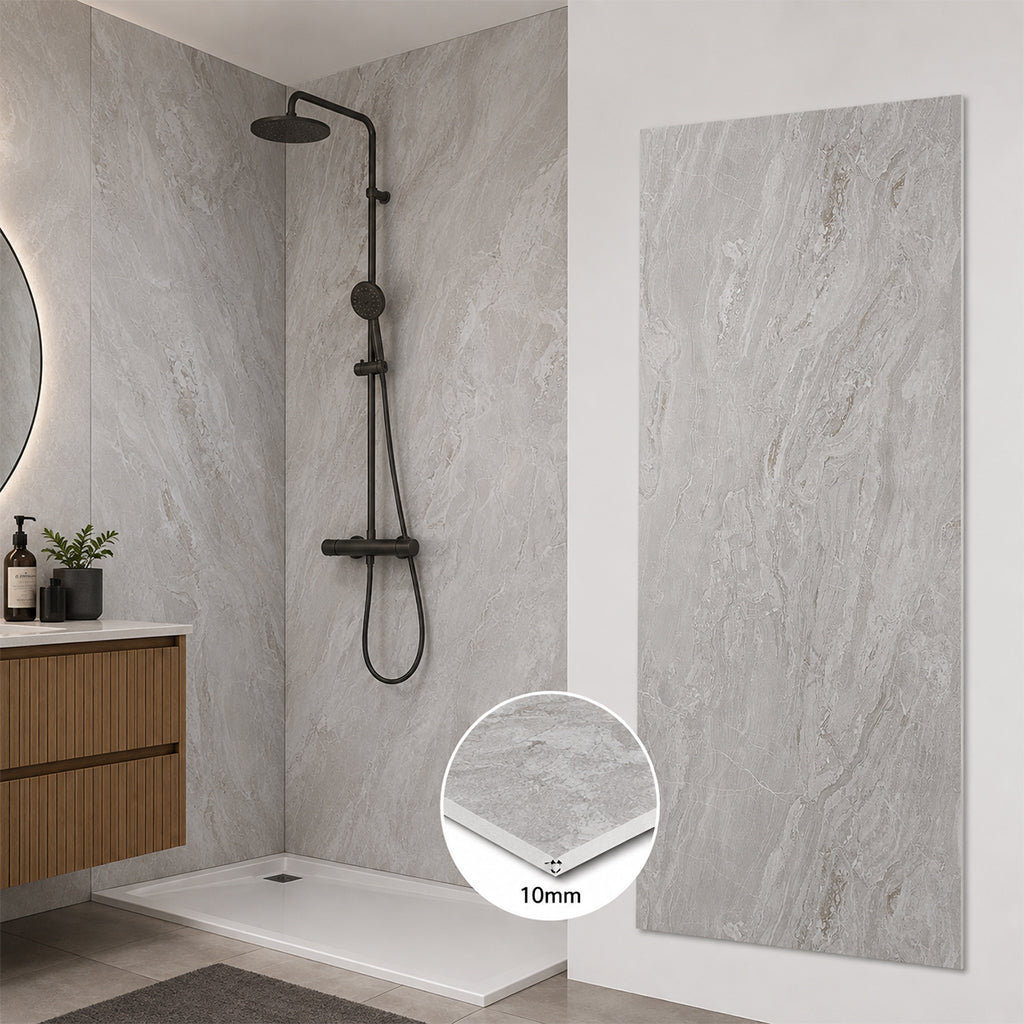 Glaze Stone Gloss PVC Kichen Bathroom Wall Panel