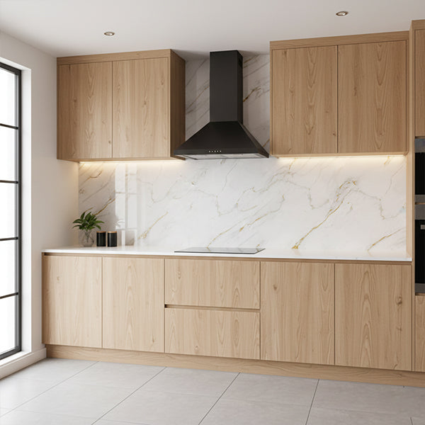 Glided Gold PVC Shower Wet Wall Panel Kitchen Wall Panel