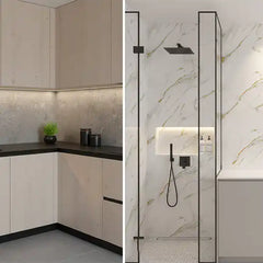 Glided Gold PVC Shower Wet Wall Panel