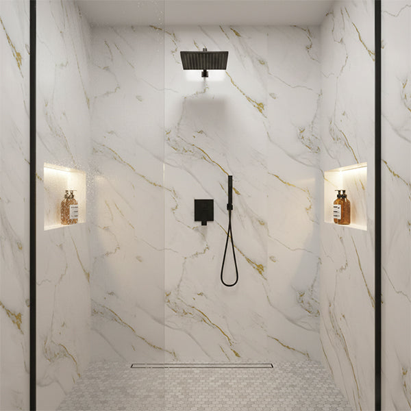 Glided Gold Matt PVC Shower Wet Wall Panel