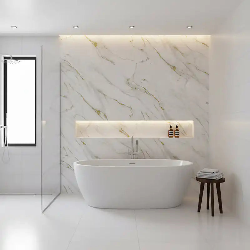 Glided Gold PVC Wet Wall Panel