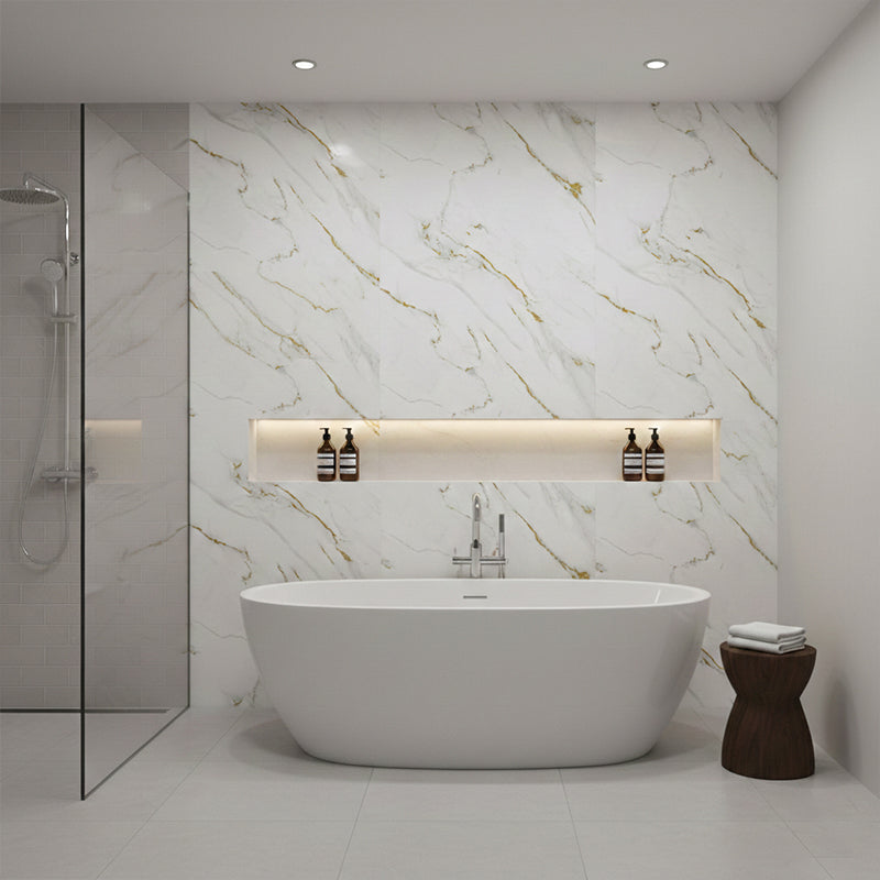 Glided Gold PVC Shower Wet Wall Panel