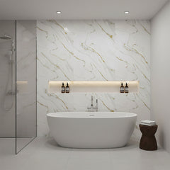 Glided Gold PVC Shower Wet Wall Panel