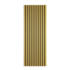 Golden Acoustic Slatted Wall Panel