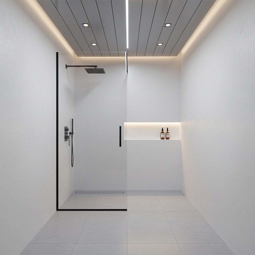 Grey Glossy Ceiling Cladding Panel