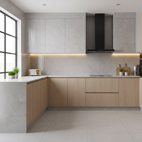 Grey Slate Gloss PVC Shower Wall Panel