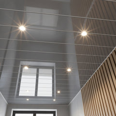 Grey Glossy Ceiling Cladding Panel
