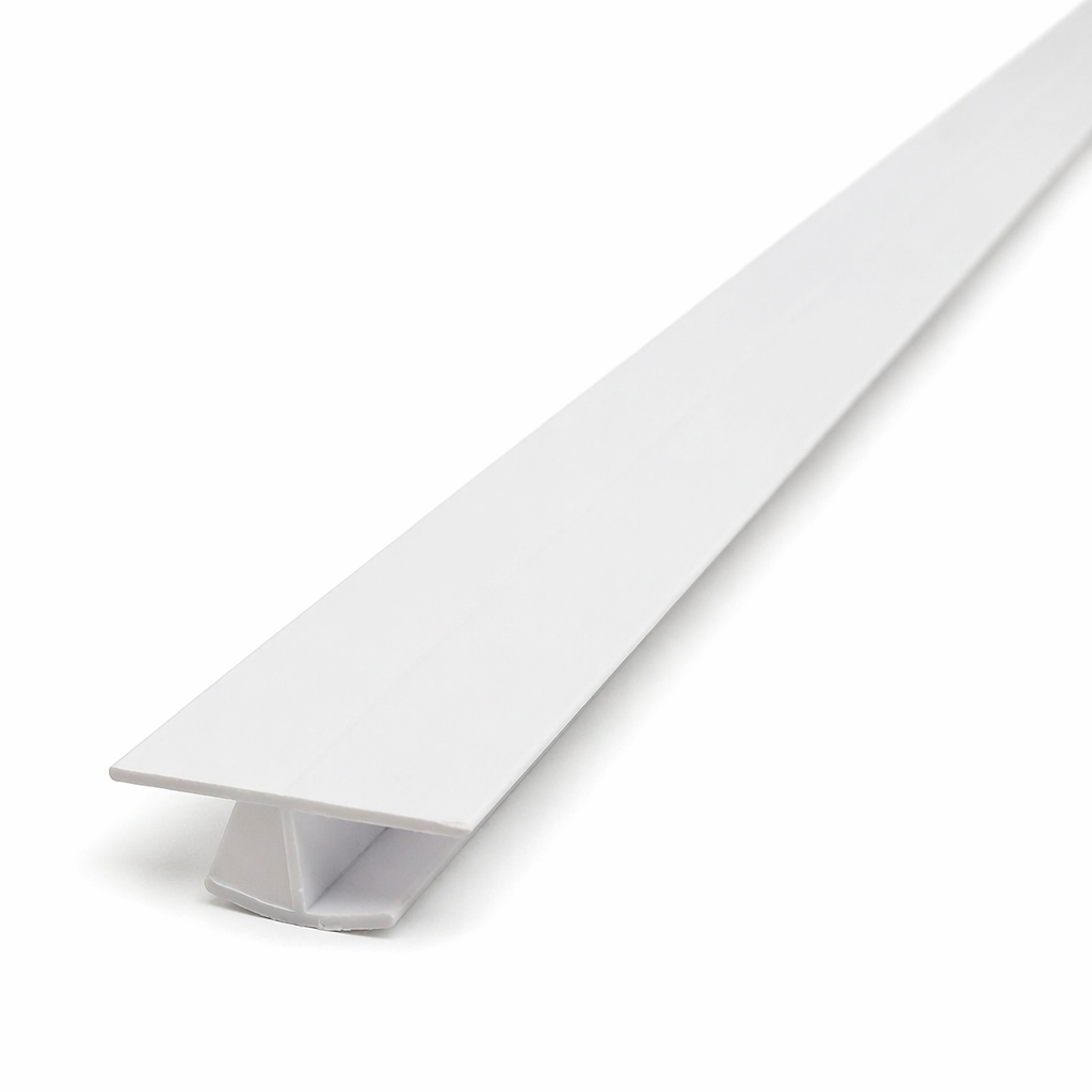 White H Joint Ceiling PVC Trim