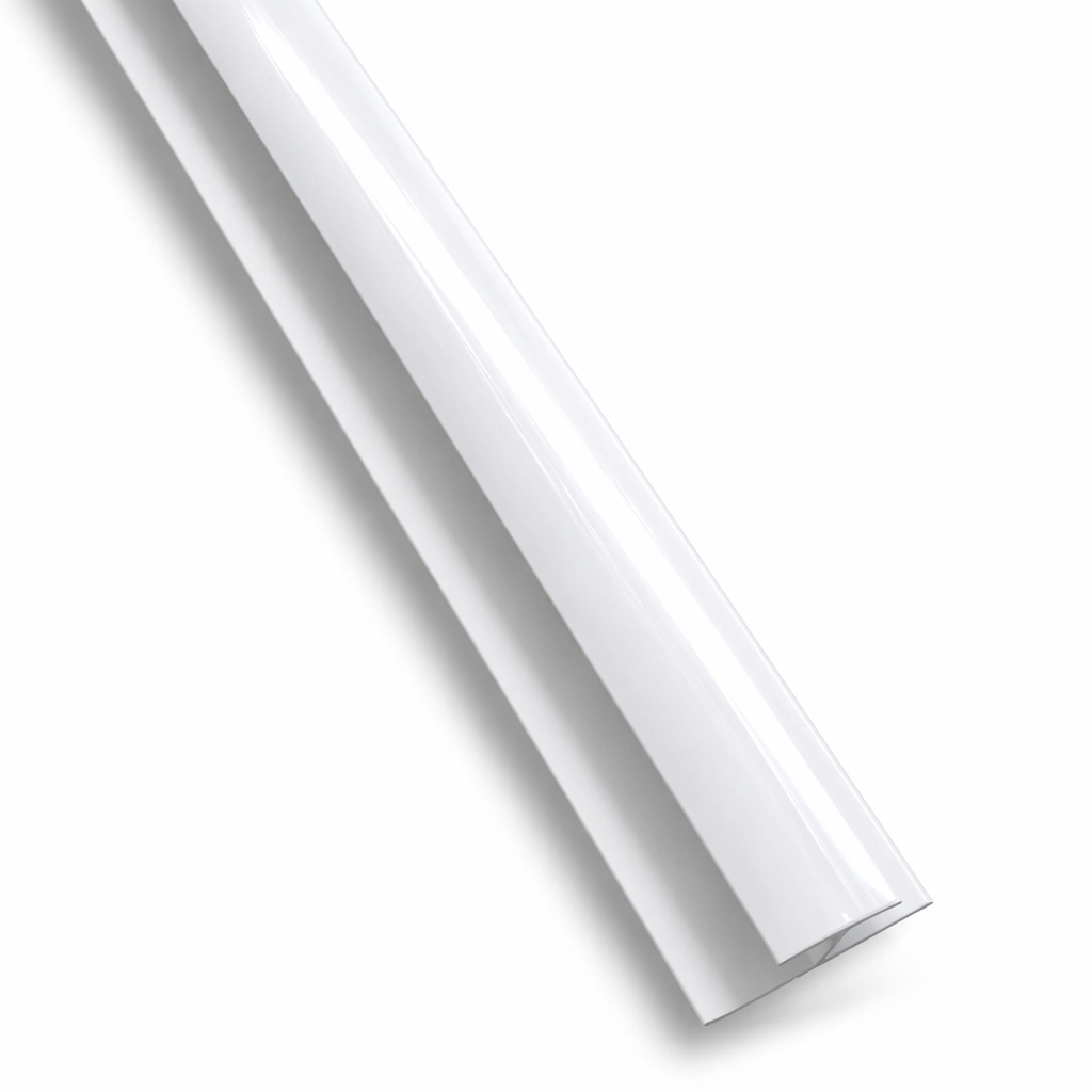 White H Joint Ceiling PVC Trim