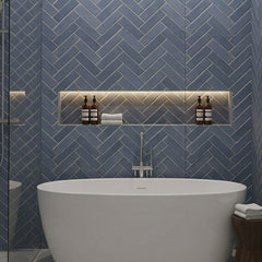 Herringbone Slate Weave Gloss PVC Wall Panel 2400 x 1000 x 10mm