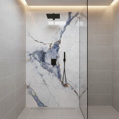 Artistic Blue Rigid Core Shower Media Wall Panel