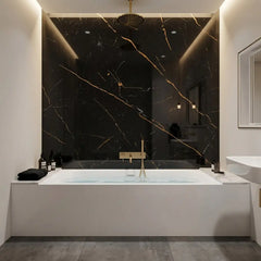 Laketon Grey Gold Gloss PVC Kitchen Shower Wall Panel 2400mm x 1000mm x 10mm