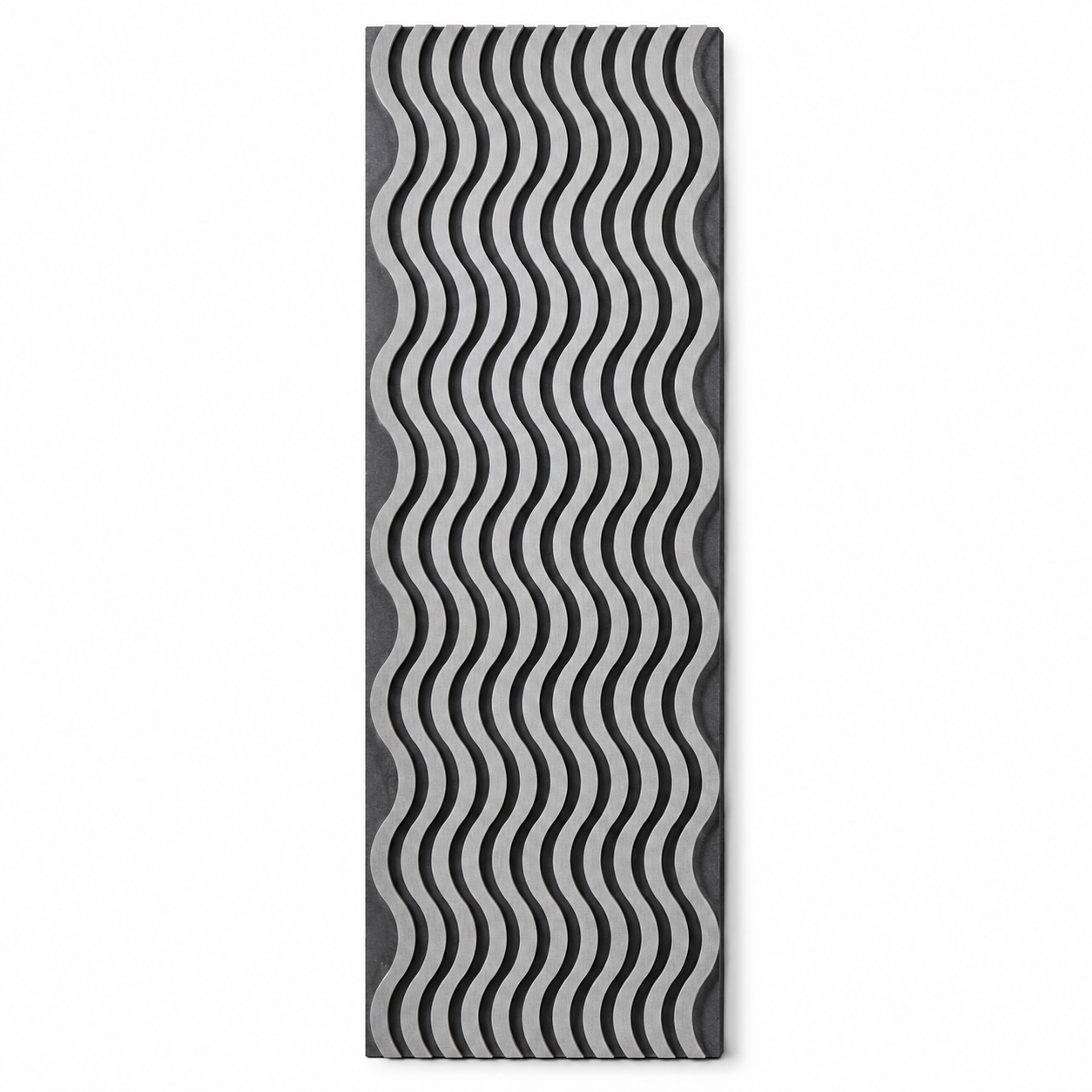 Light Grey Wavy Design Acoustic Wall Panel