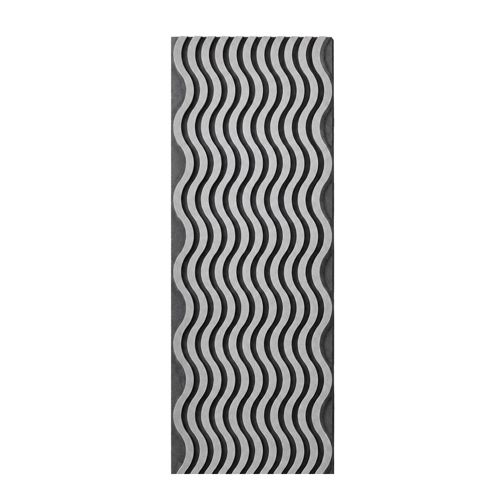 Light Grey Wavy Design Acoustic Wall Panel