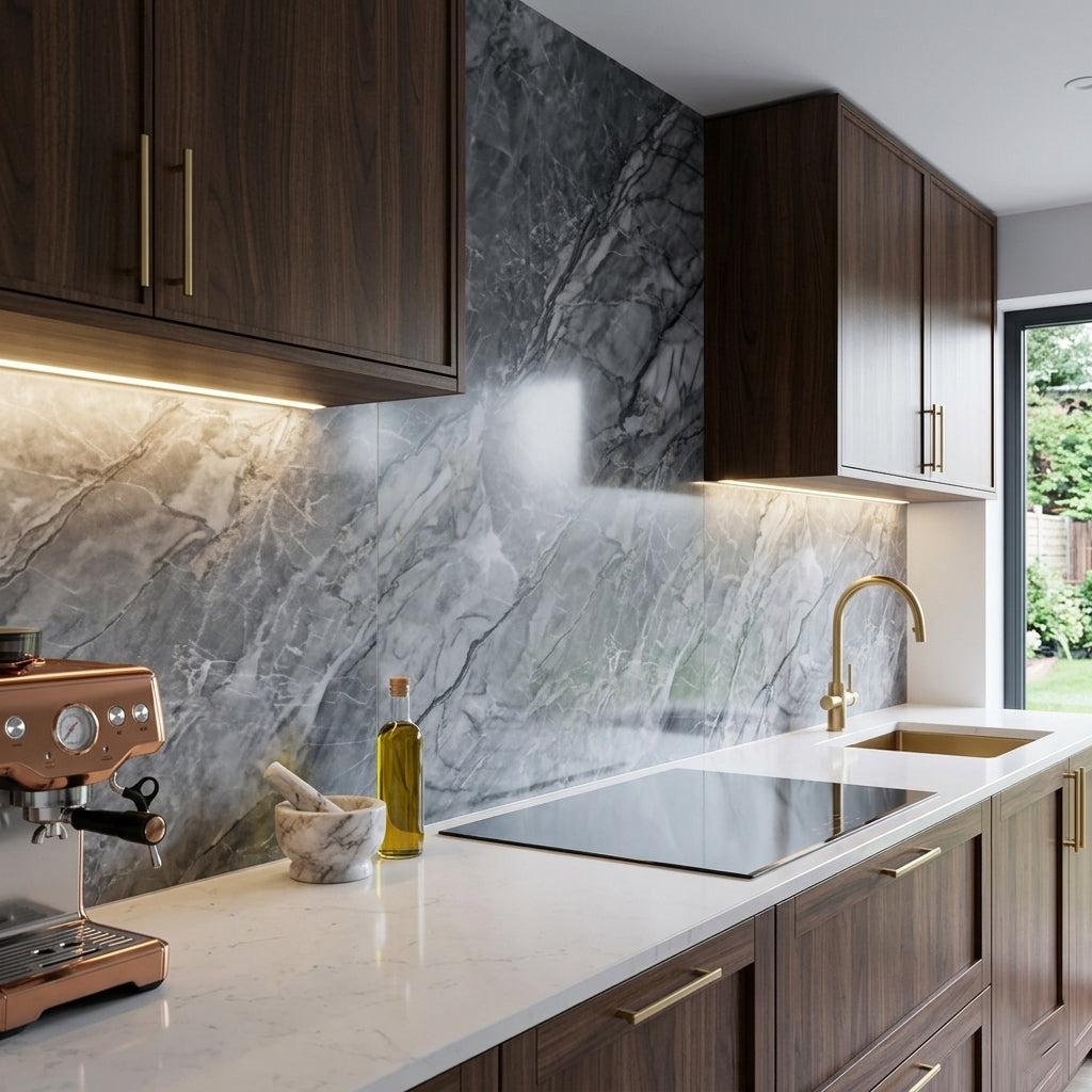London Mist Slate Matt PVC Wet Wall Panel
