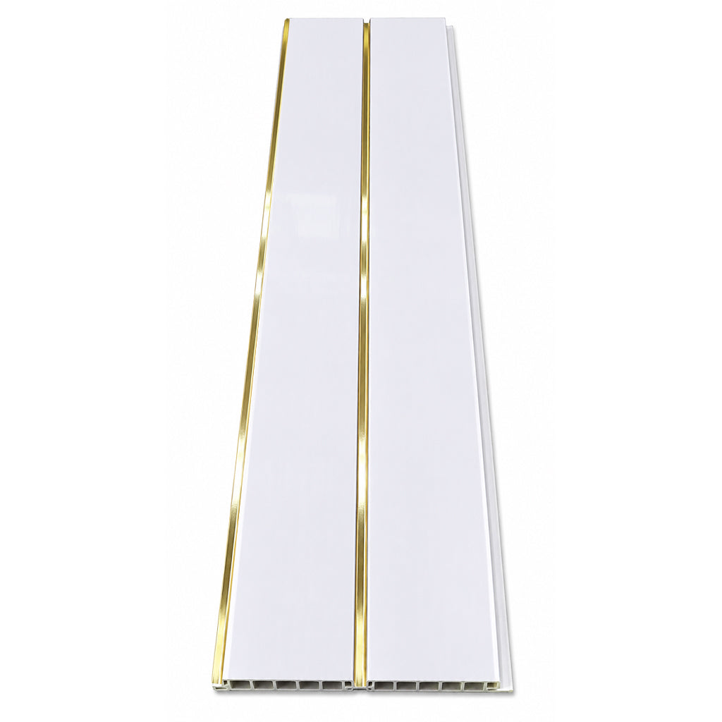 White With Gold Line Ceiling Panel