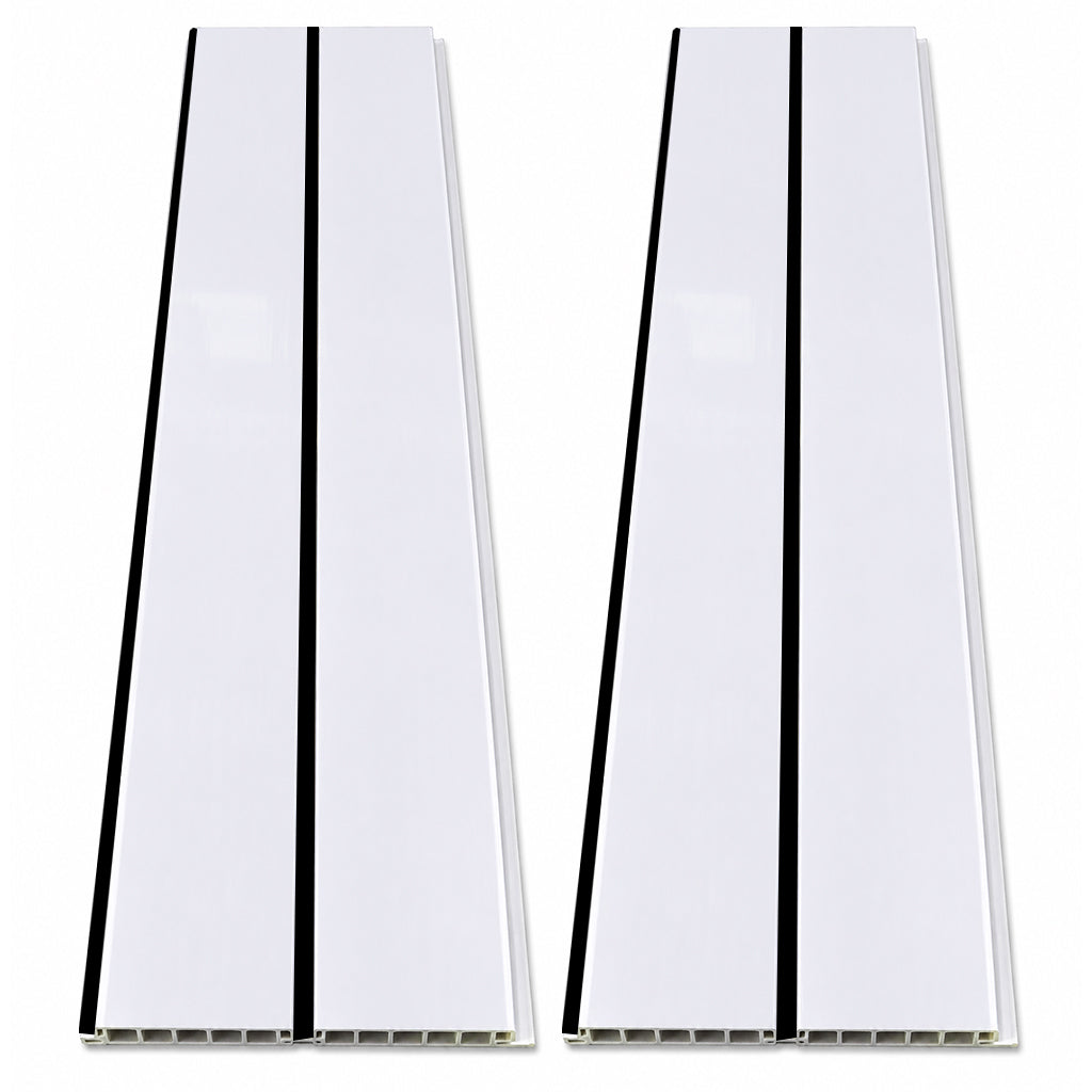 White With Black Lines Ceiling Panel