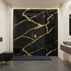 Noir Marble 3D PVC Shower Wall Panel
