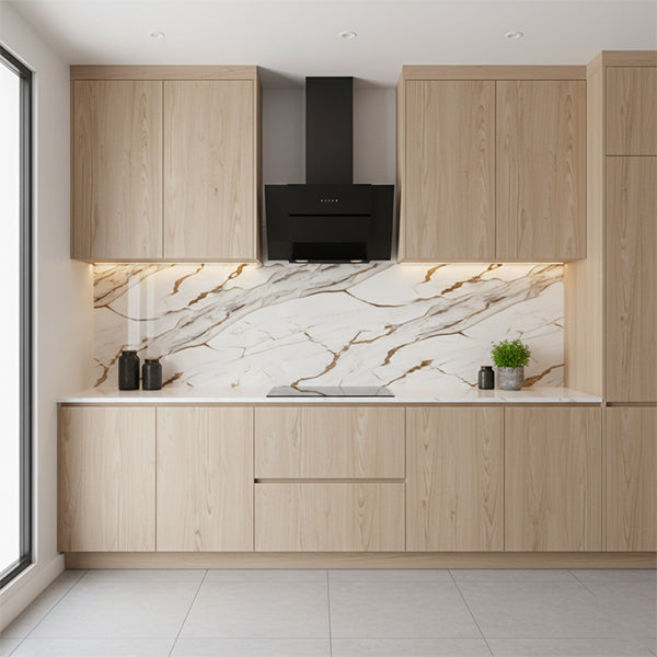 Orian Gold Gloss PVC Shower Wall Panel 