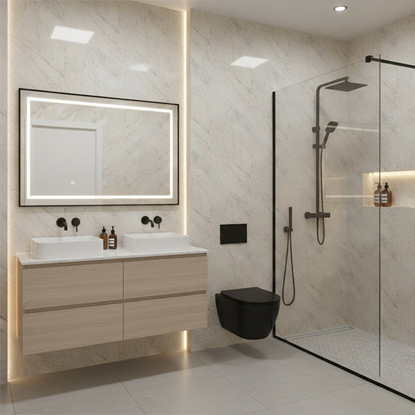 Pergamon Marble Gloss PVC Shower Wall Panel