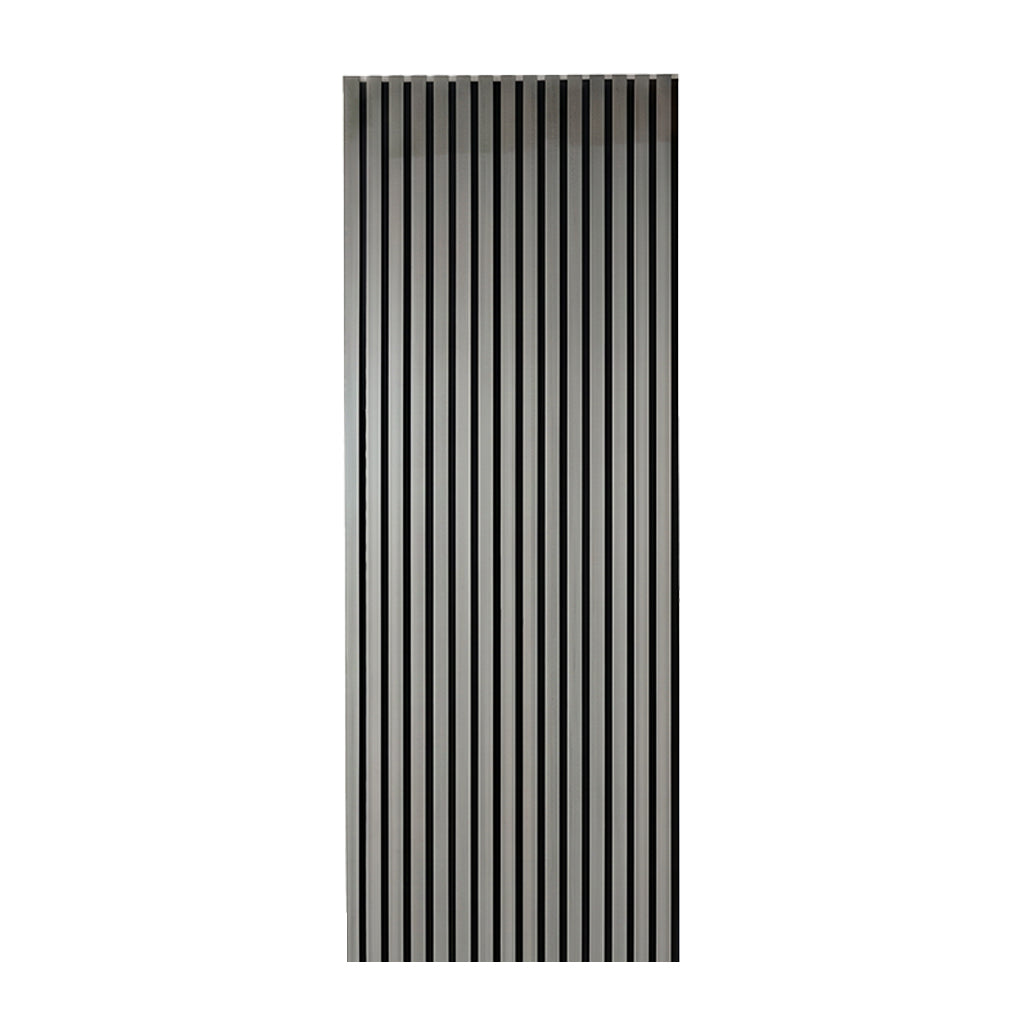 Light Grey Acoustic Slatted Wall Panel