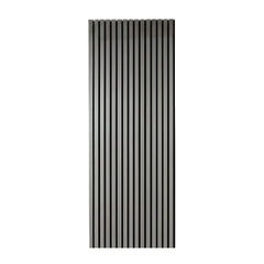 Light Grey Acoustic Slatted Wall Panel