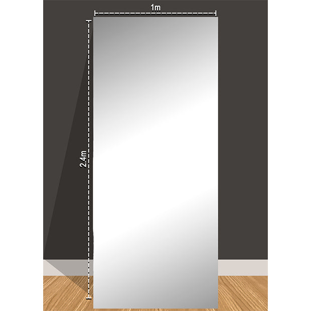 Silver Mirror Media Wall Panel
