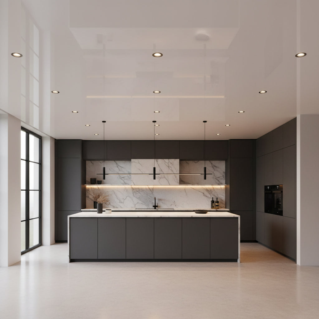 White Glossy Ceiling Cladding