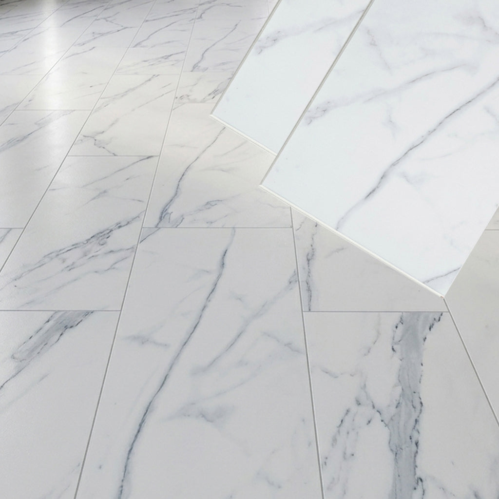 White Marble SPC Vinyl Flooring Planks