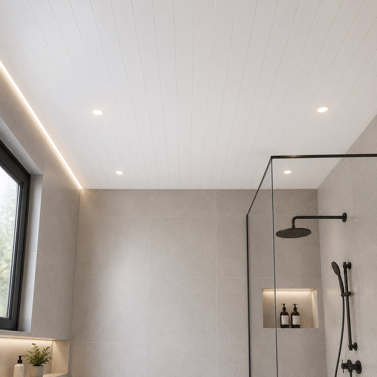 White glossy Ceiling Panel