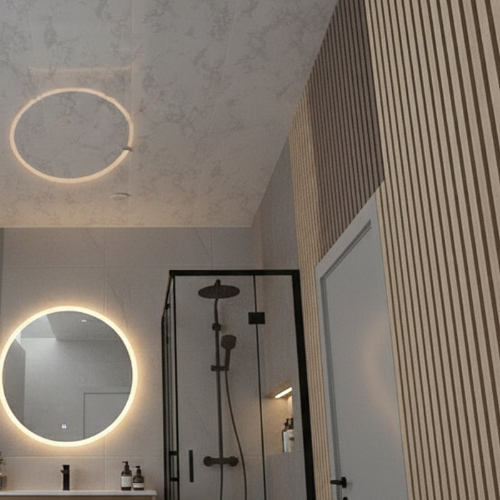 White Marble Glossy Ceiling Cladding Panel