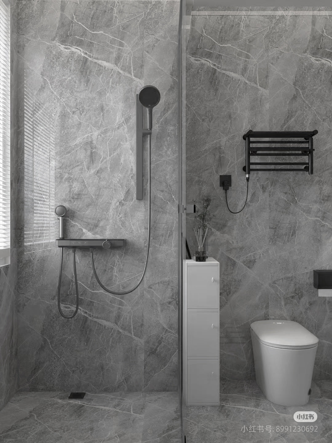 Castle Grey Solid Wooden Wall Panel