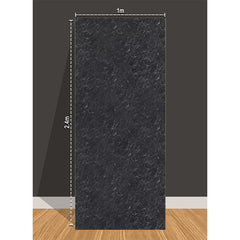 Water Wave Black Wood Effect Wall Panel